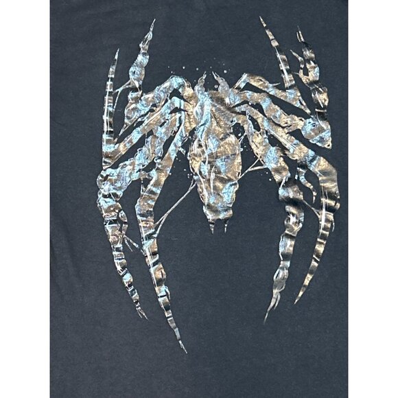 (5 for $25)Spiderman 2 Marvel Venom Gloss Print Grey Unisex Short Sleeve T-Shirt - Picture 3 of 4